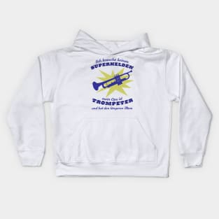 Superheld Trompetenopa - blau Kids Hoodie